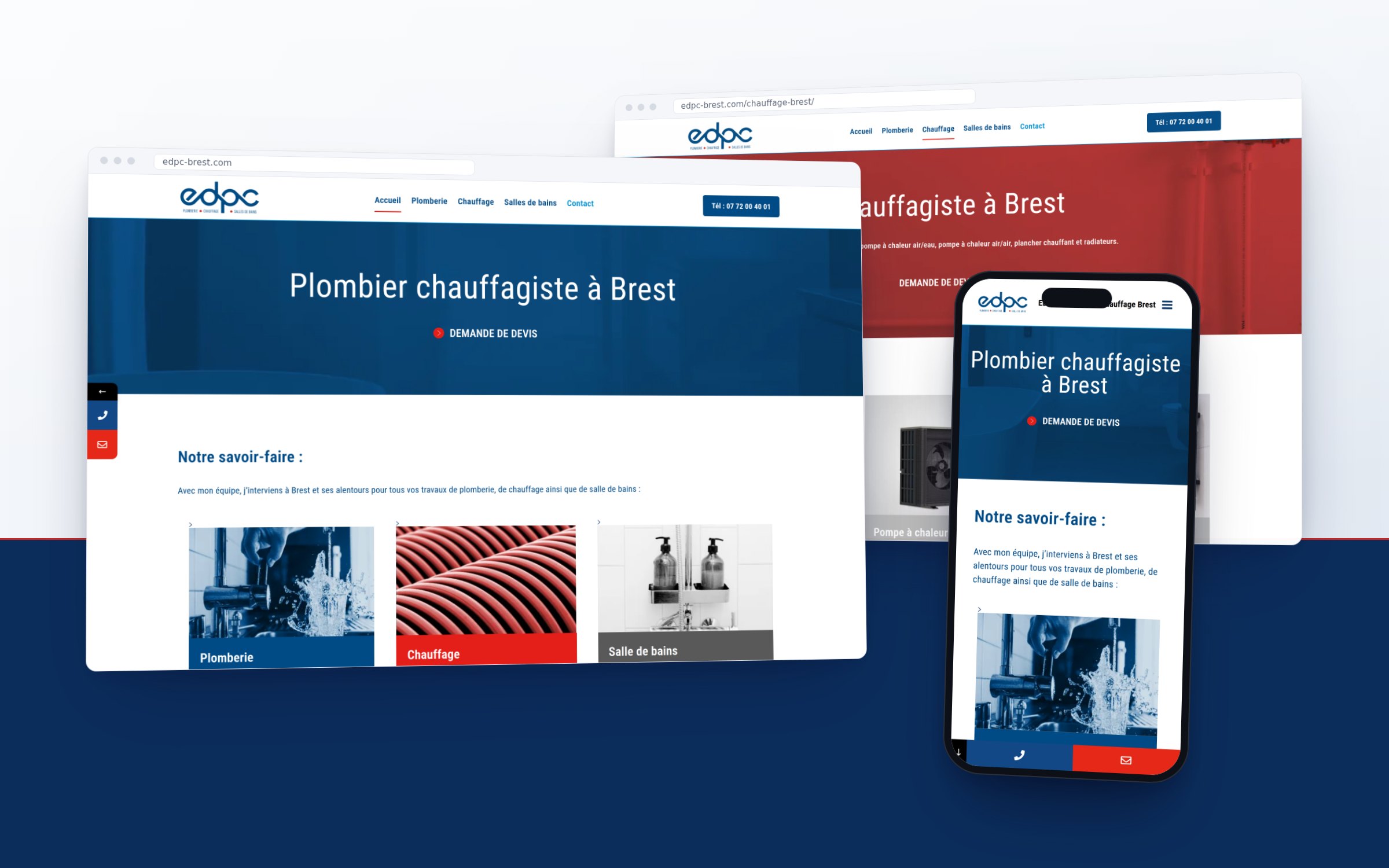 EDPC, plomberie, chauffage et salles de bains à Brest