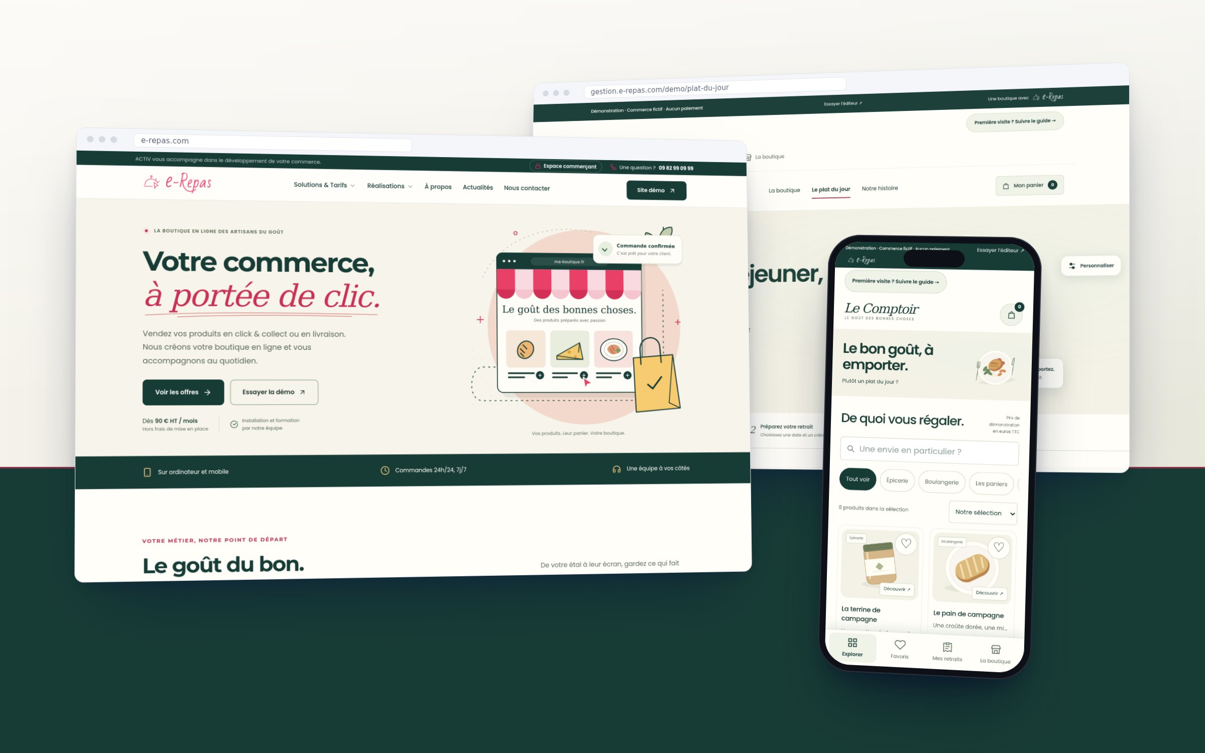 e-Repas, plateforme e-commerce pour les métiers de bouche