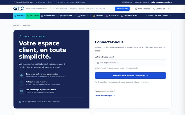 Espace client