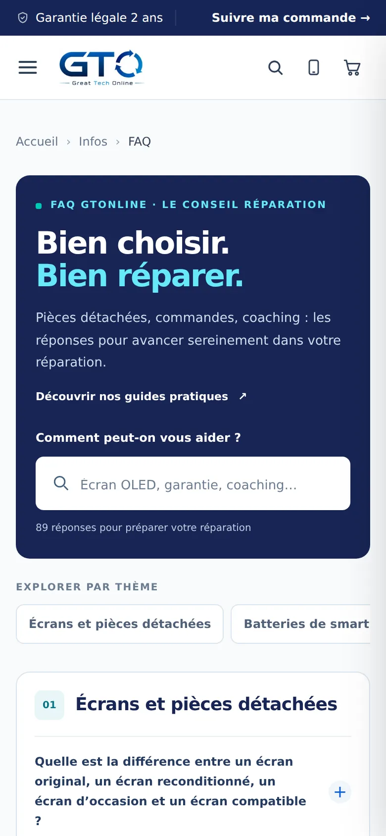 Questions fréquentes sur téléphone