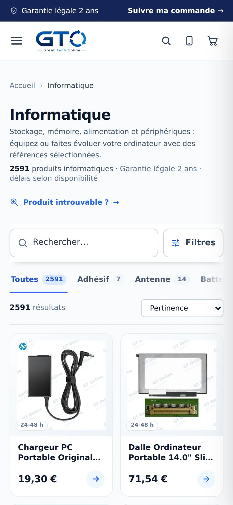Informatique sur téléphone