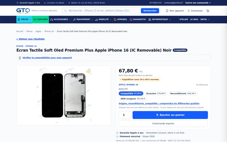 Fiche produit