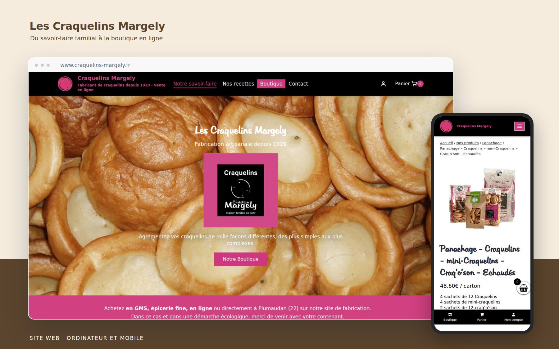 Les Craquelins Margely : du savoir-faire à la boutique