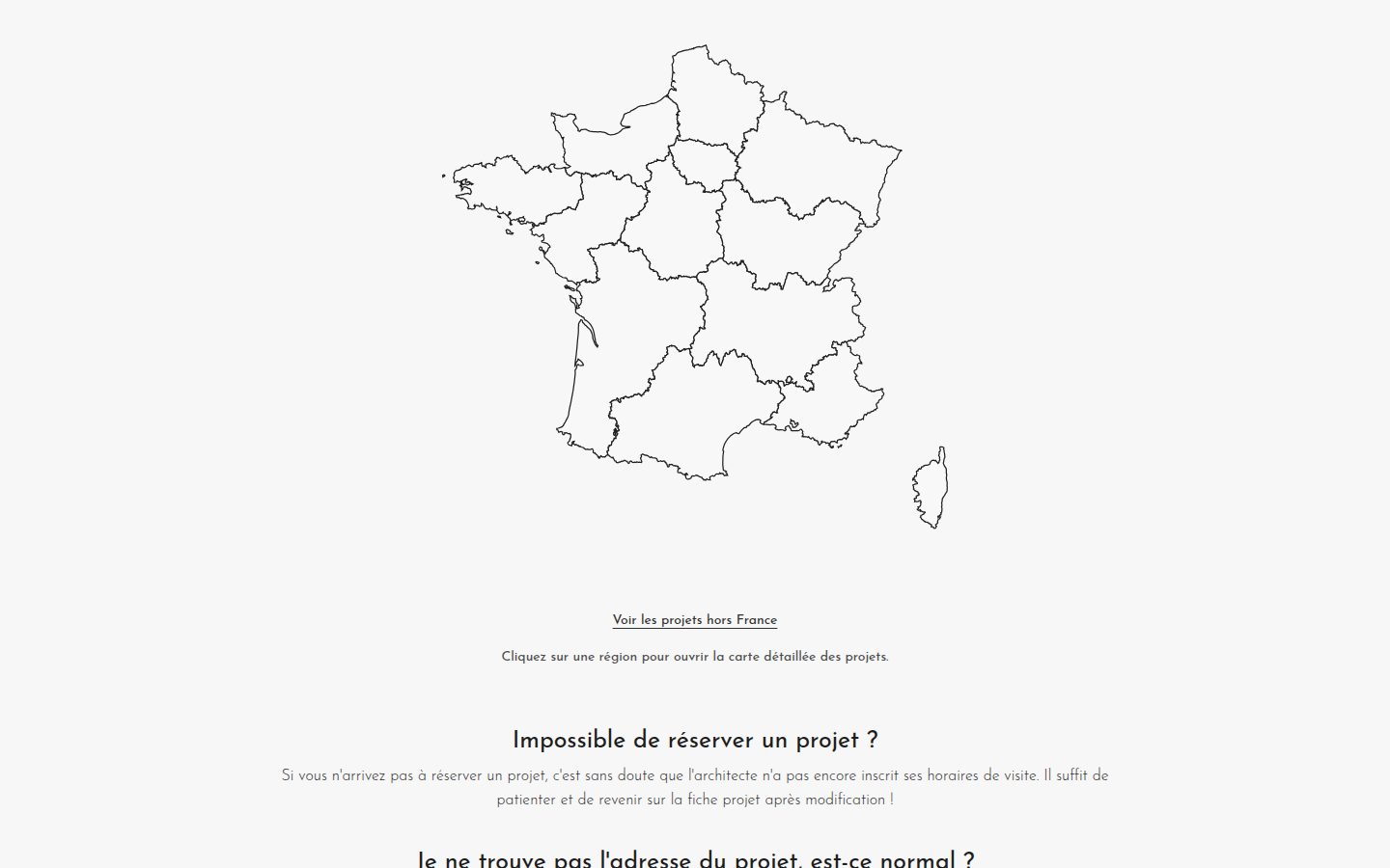 Carte et réservation des visites