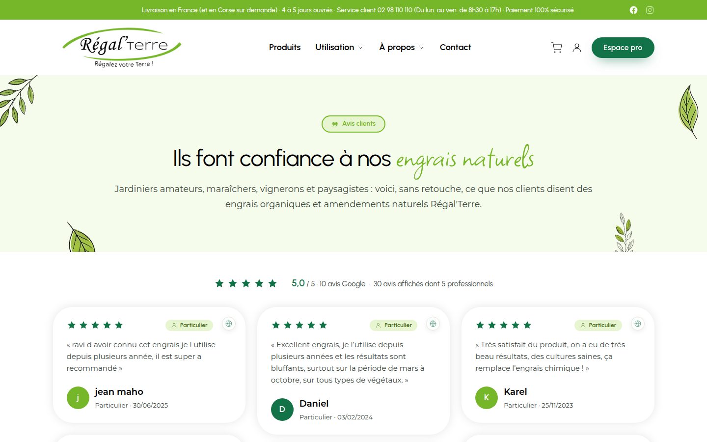 Avis clients