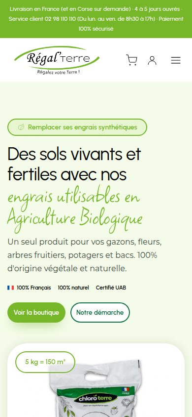 Régal'Terre v2 : plateforme e-commerce B2C et B2B