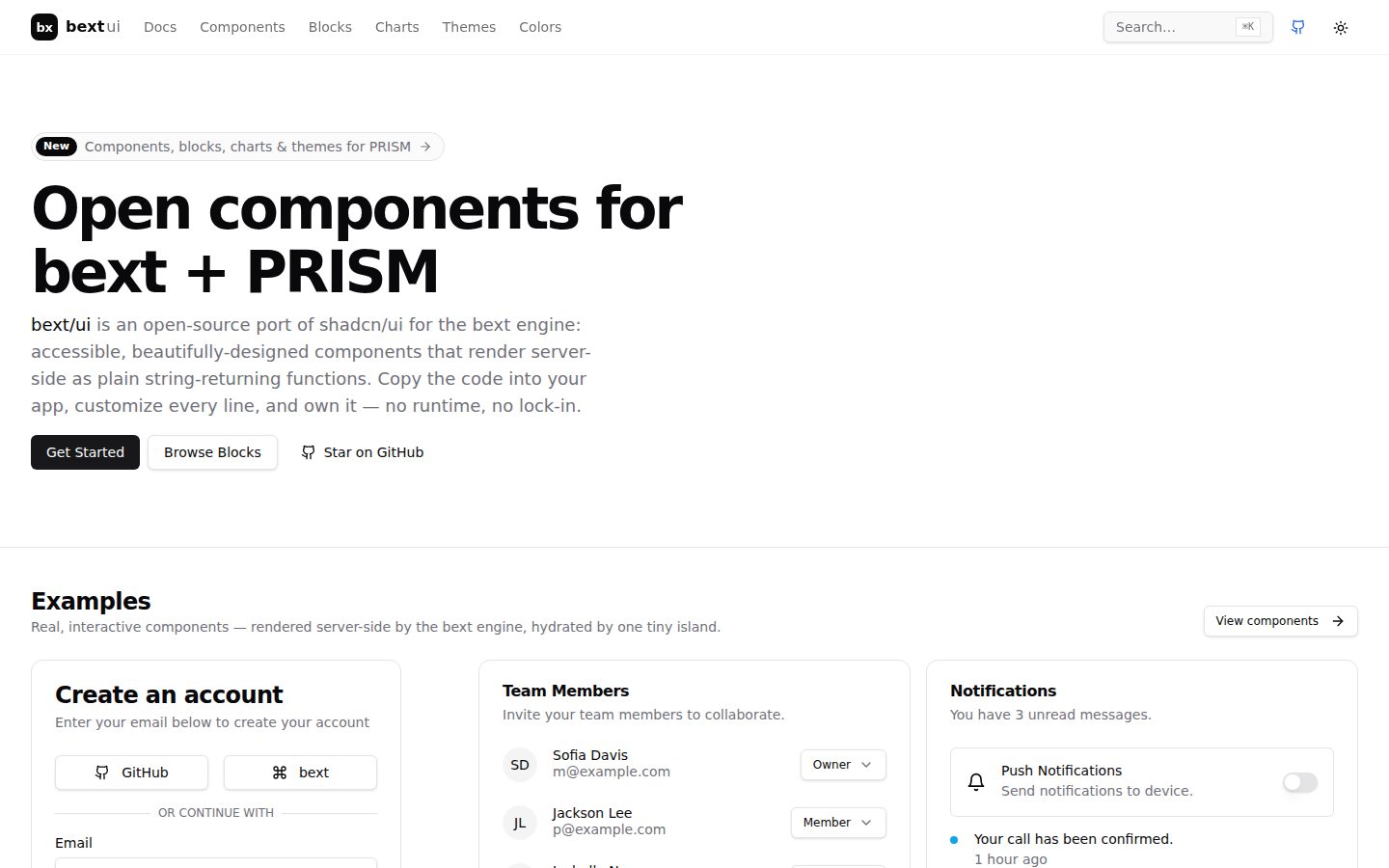 bext/ui, Design System